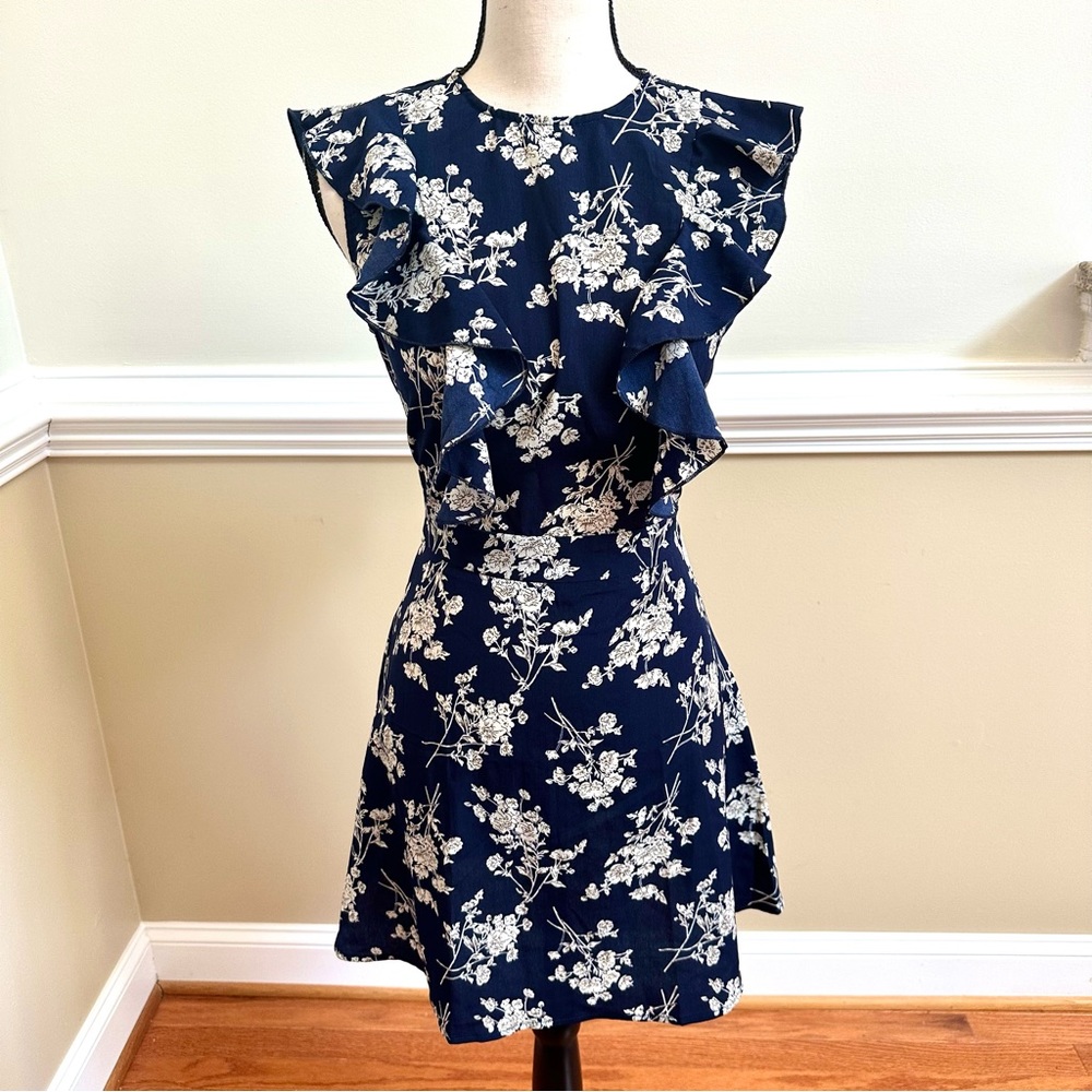 NWOT Pretty SHEIN Ruffled and Floral Midi Dress